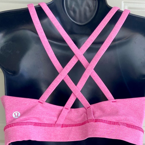 Lululemon Energy Bra Pink Size 10 - Picture 3 of 6